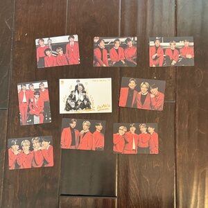 K-pop group BTS photo cards